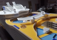 customized model of Harmony of the Seas (world largest cruiseship)